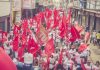 Marcha é marcada pela defesa dos direitos humanos dos trabalhadores